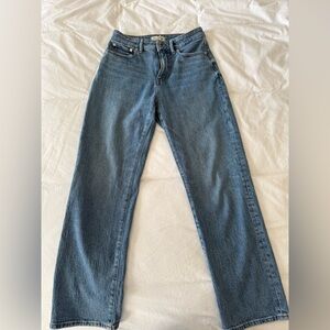 madewell 90s straight curve jeans